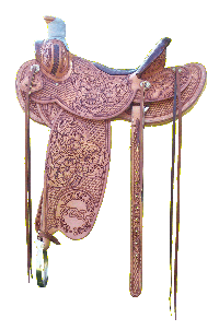 North Dakota Stockmen Cowboy Saddle - Custom made saddle